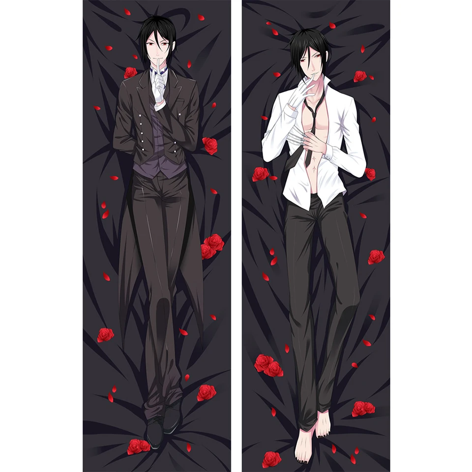 Anime Body Pillow Case Black Butler Dakimakurar Covers Sebastian  Double-Sided Bedding Hugging Polliw - AliExpress, image size:960x960