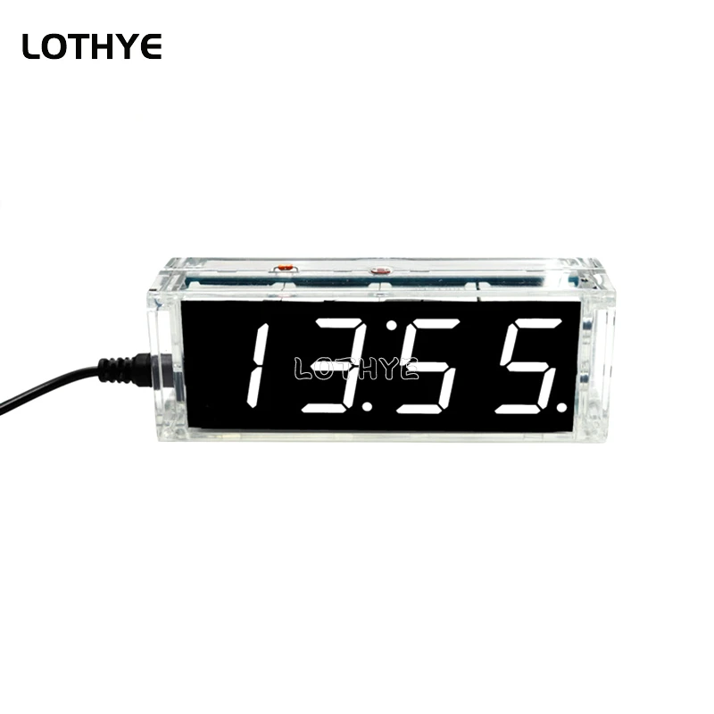 Multifunction LED Digital Clock DIY Kit with Time, Alarm, Date, and Temperature Display