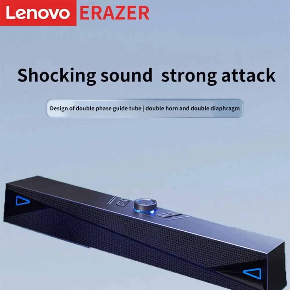 Lenovo ERAZER Computer Desktop Speaker Bass Dual Color Multimedia