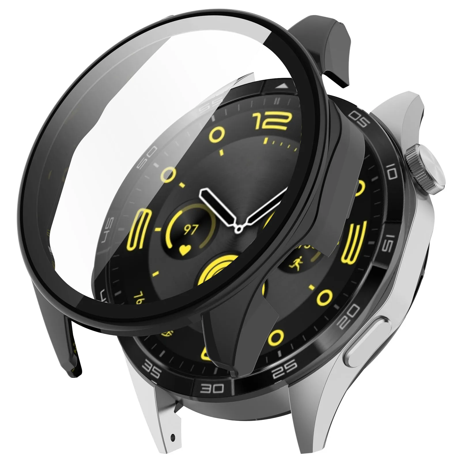 For Honor Watch 4 Pro Case tempered glass screen protector Film Frame All-around For Huawei Watch GT4 46MM Bumper Cover Cases