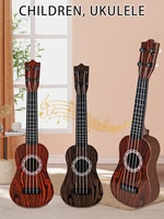 Toy Ukulele Classical Guitar Musical Instrument, Kids Play Early Educational Learning, Adjustable Atrings with Paddles 2 Colors 2