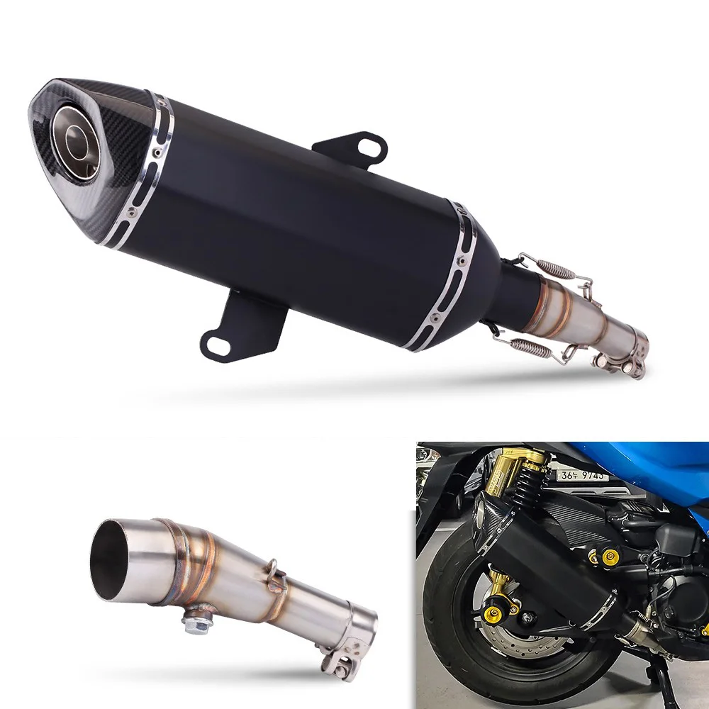 Per Honda FORZA350 NSS350 sistema completo scarico Moto modificato fuga Moto Bike silenziatore DB Killer silenziatore tubo di collegamento anteriore - - Racext 24