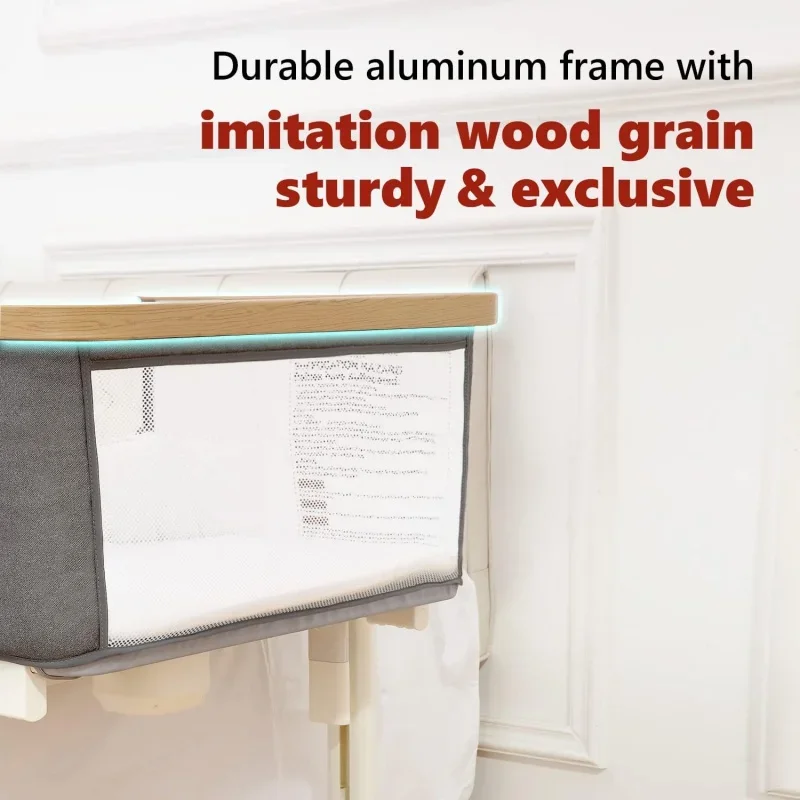 Rocking Bassinet for Baby Electric Bedside Sleeper 2 Motion Crib Co Newborn 5 Height Adju