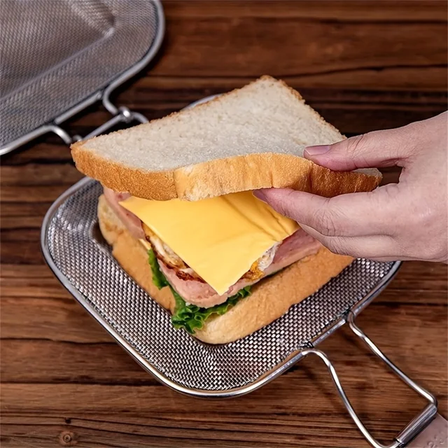 Practical Kitchen Tools Stainless Steel 304 Baking Rack Bread Sandwich Raster Cooling Rack Sandwich Mold Oven Sandwich Clip New 3