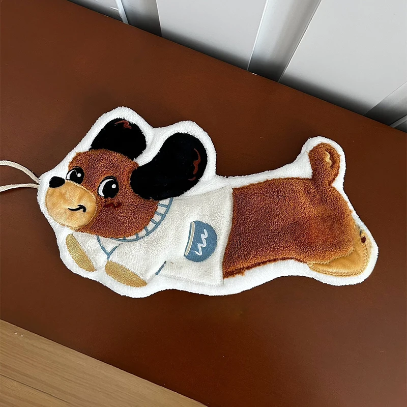 Cartoon Hand Towel Cute Fruit Kitchen Towels Absorbent Hanging Towel Kitchen Cleaning Cloth Quickly Dry Hand Towel for Bathroom 4