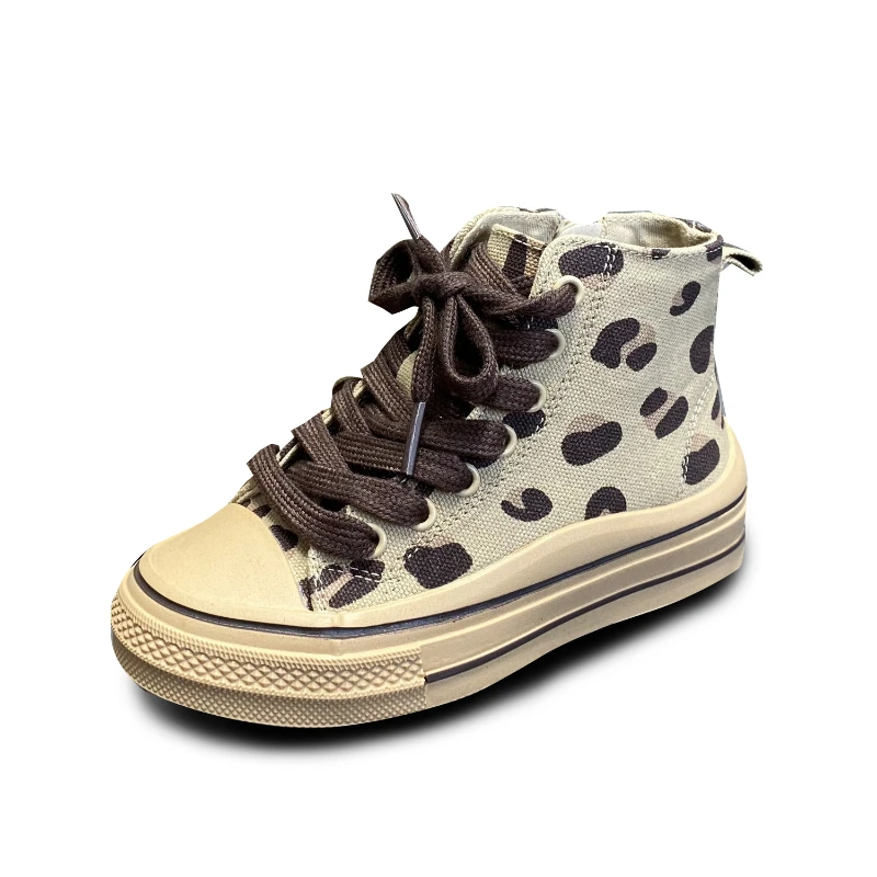 

Spring children's shoes new children's high-top casual shoes All-match canvas casual shoes for boys girls kid shoes baby shoes