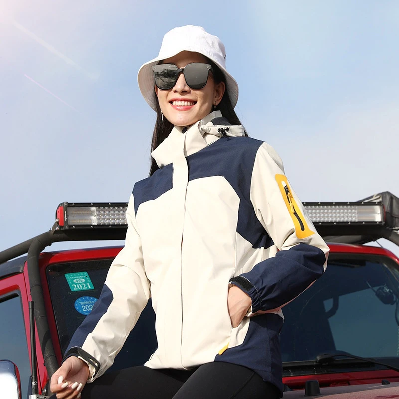 

Three-In-One Military Bomber Jackets Mens Baseball Jackets Windproof Pilot Jacket Couple Outdoor Fishing Windbreaker Warm Coat
