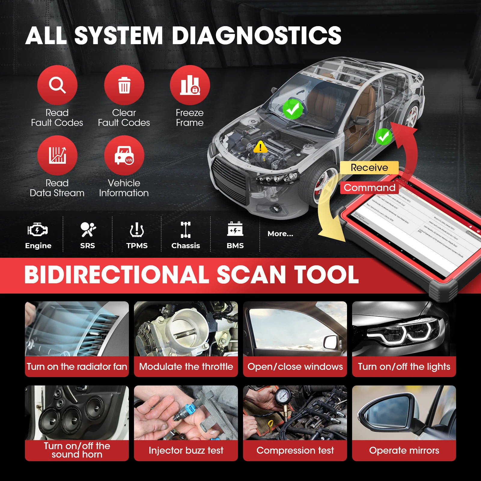 LAUNCH X431 PRO5 & Heavy Duty Software Kit Set 12V 24V Gasoline Diesel Car Diagnstic Tool Truck Scanner Automotive Tool