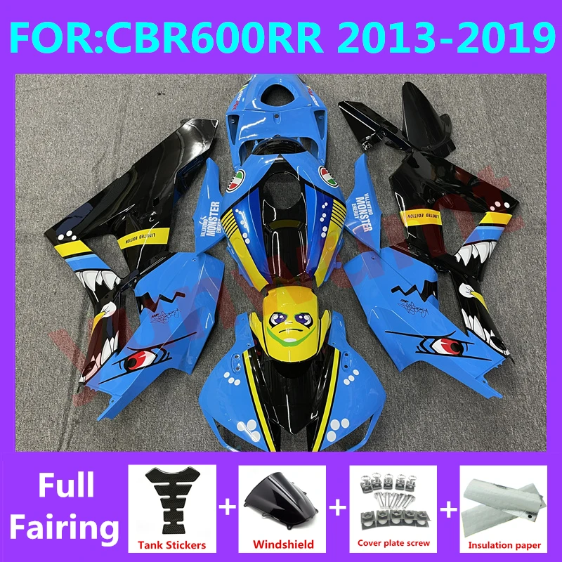 

Motorcycle Whole Fairings Kit fit for CBR600RR F5 2013 2014 2015 2016 2017 2018 CBR600 RR CBR 600RR full fairing set blue shark