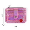 2024 Laser Shining Wallets Card Bag Girls Driver's License Bag Heart Hasp ID Credit Card Holder Case Business Card Bags 4