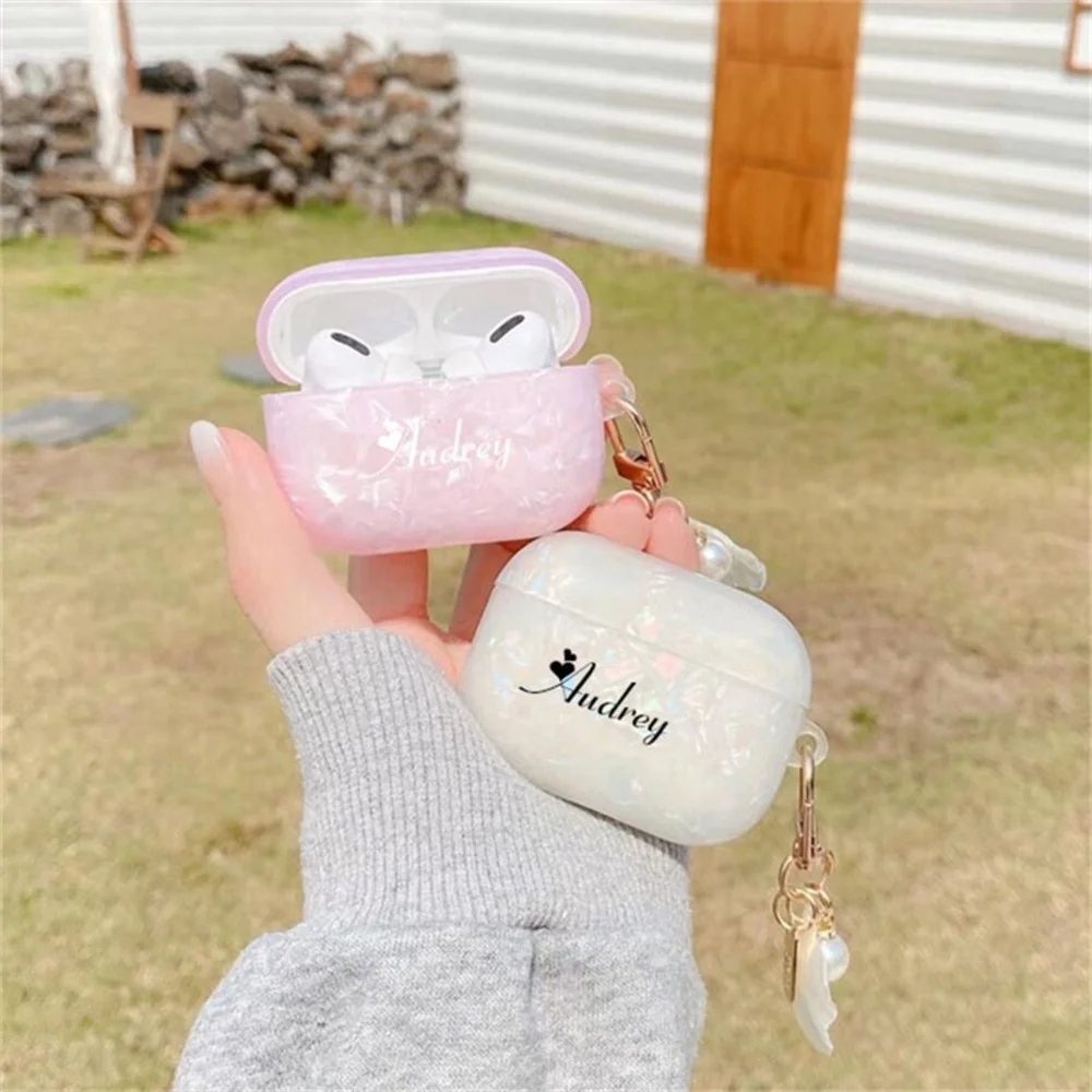 Aesthetic Airpods Engraving Engraved Airpod Pro Case Lerobo Flower