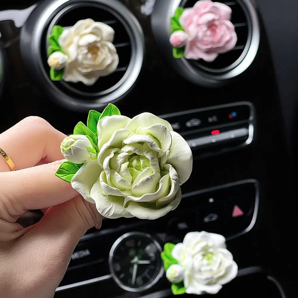 

Car Interior Decoration Jasmine Car Diffuser Car Accessories Ornaments Gypsum Air Conditioning Clip Gift Car Outlet Vent Clip