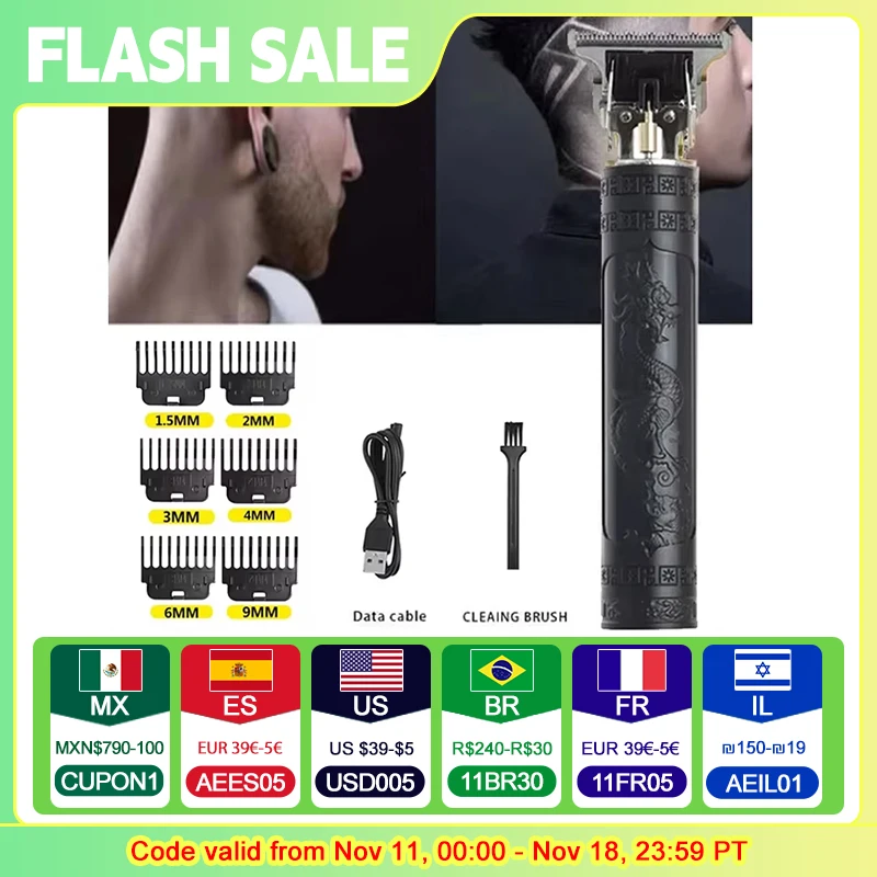 Hair Clipper Rechargeable Electric Hair Clipper For Men