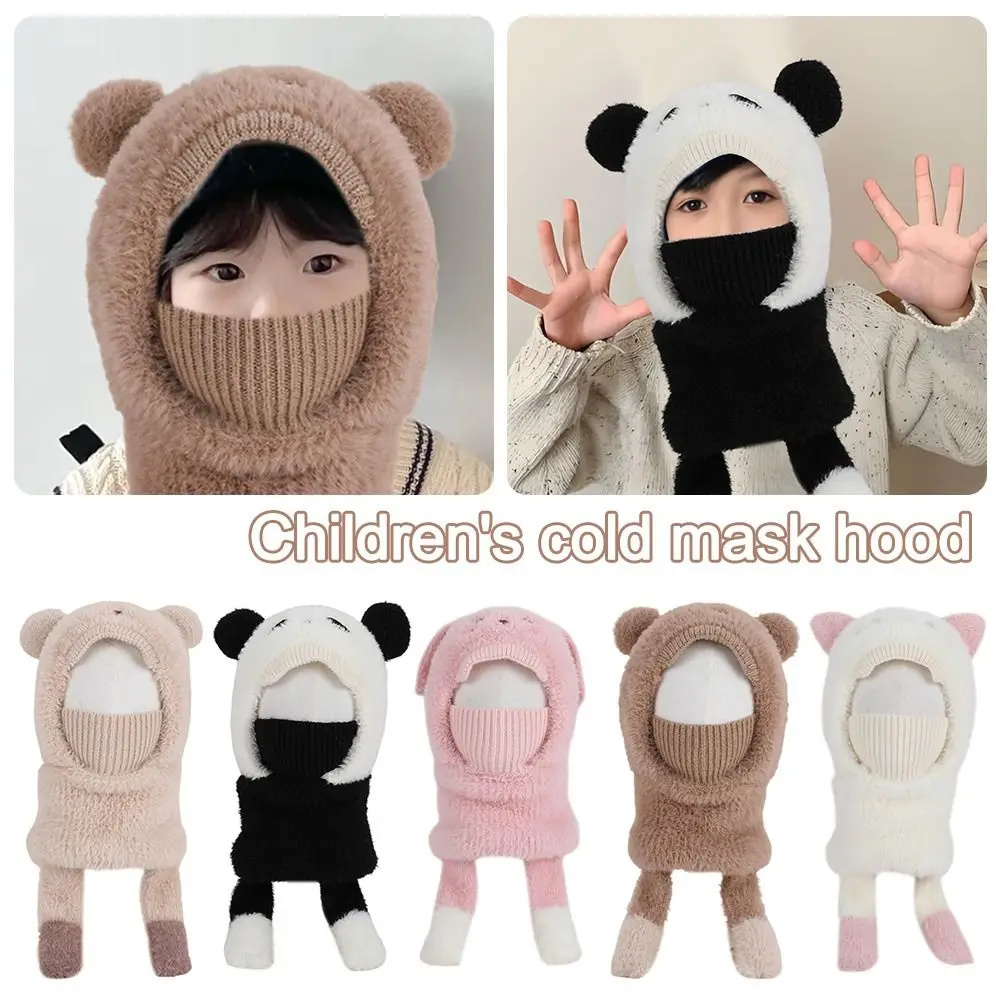 Polyester Kids Balaclava Hat Coldproof Windproof Ear Protection