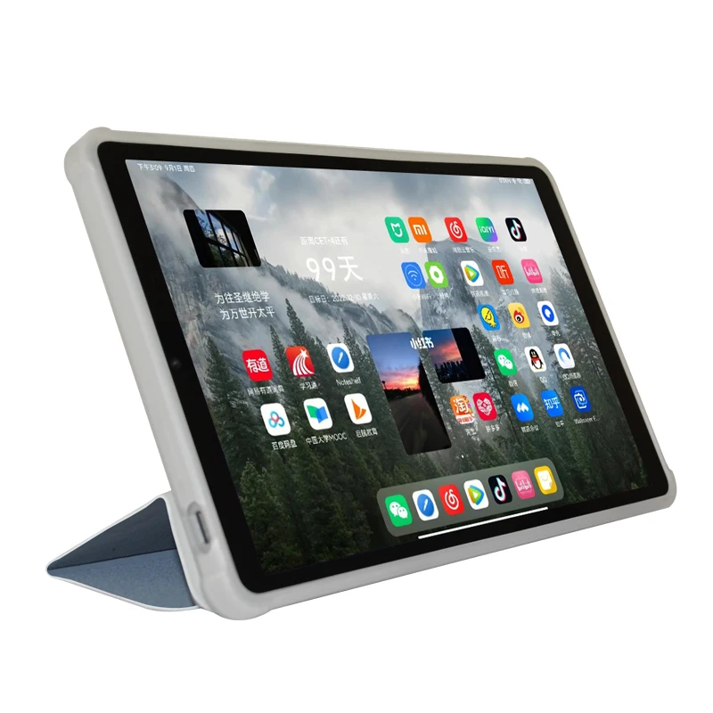 Slim Tri-Folding Stand Cover Case with TPU Back Shell