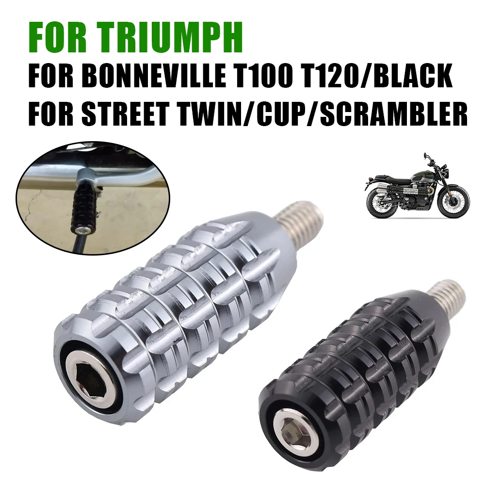 

For TRIUMPH BONNEVILLE T100 T120 Black STREET TWIN CUP Motorcycle Accessories Gear Shift Lever Pedal Enlarger Foot Peg Cover