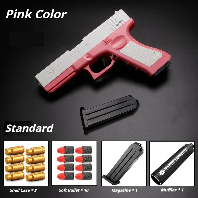 Toy Guns Children Desert Eagle Pistol Manual Handgun Foam Dart Blaster Shooting Model Launcher For Boys Girls Outdoor Games
