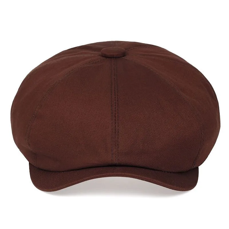 Men's Newsboy Flat Cap Cotton Gatsby Ivy Golf Cabbie Hat