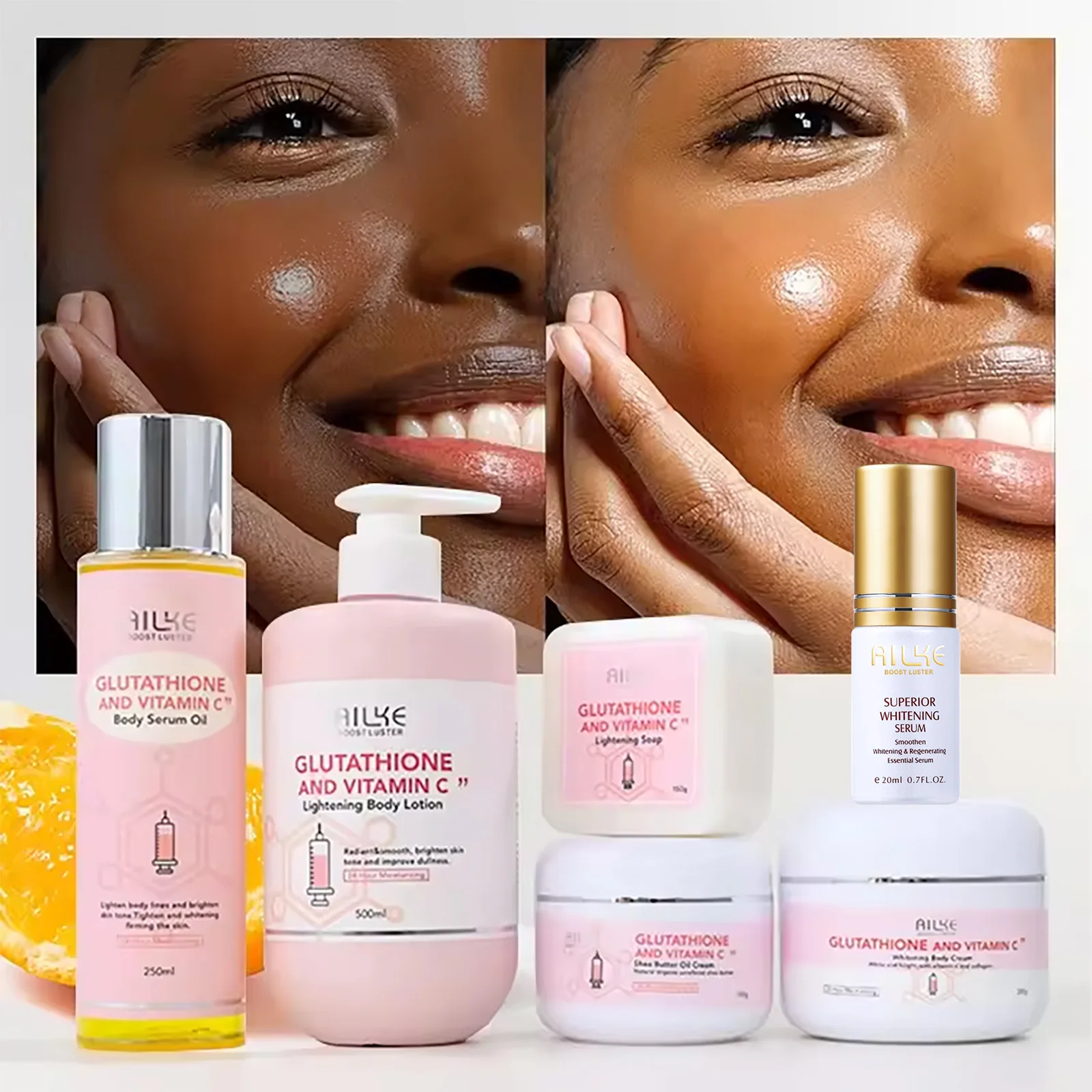 AILKE Vitamin C Skin Care, Lighten And Brighten Complexion, Even Skin Tone, Remove Dark Spots, Hydration, For All Skin Types 2