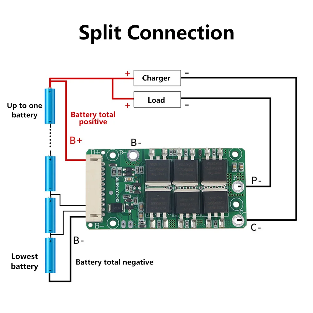 Рисунок 5 - Защитная плата BMS 10S 36 в 20 А для аккумулятора