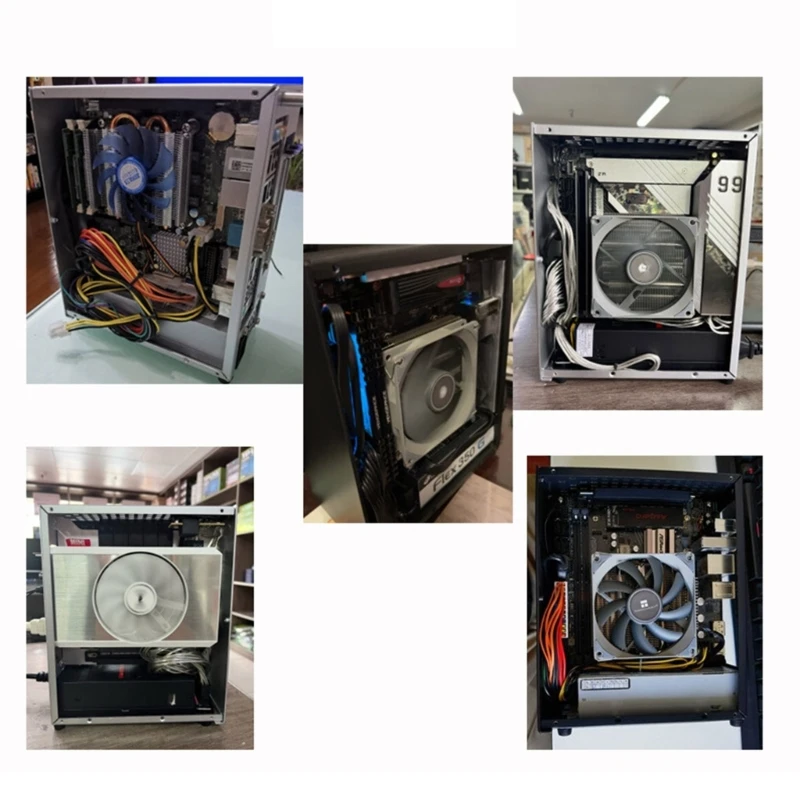 Alumínio Htpc Mini Itx Chassis Jogo Computador Case Suporte Placa Gráfica Rtx2070 Dropship - Imagem 4