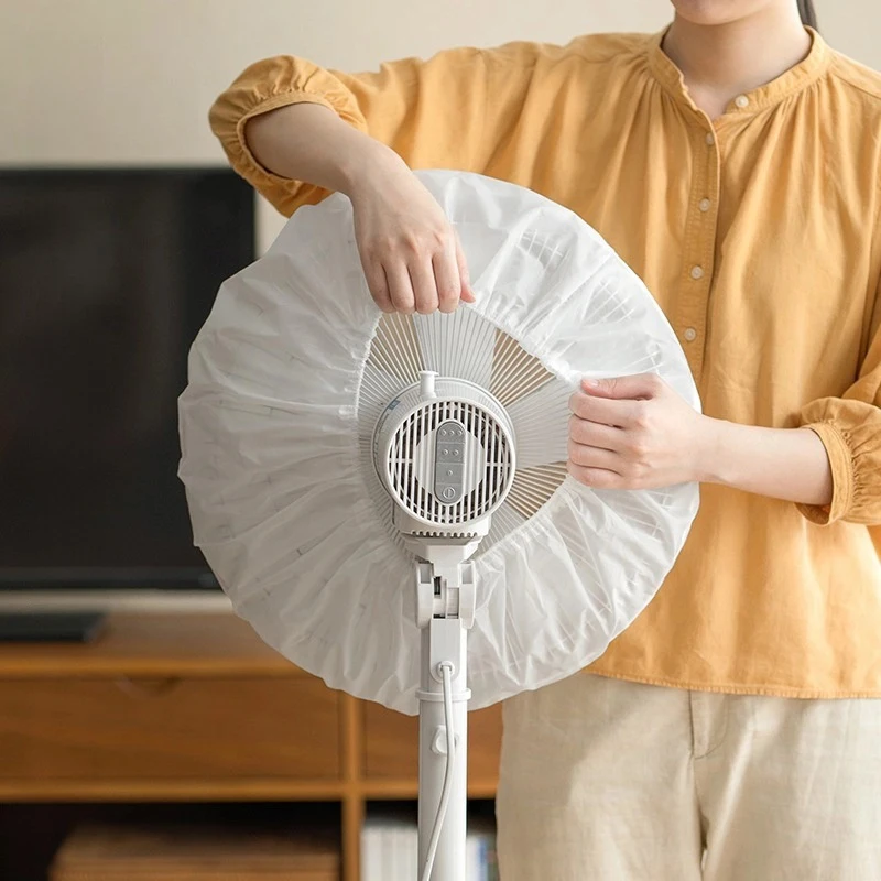 Waterproof Dustproof Round Fan Cover Electric Fan Dust Bag Cover Wear-Resistant Washable Household Electric Protection