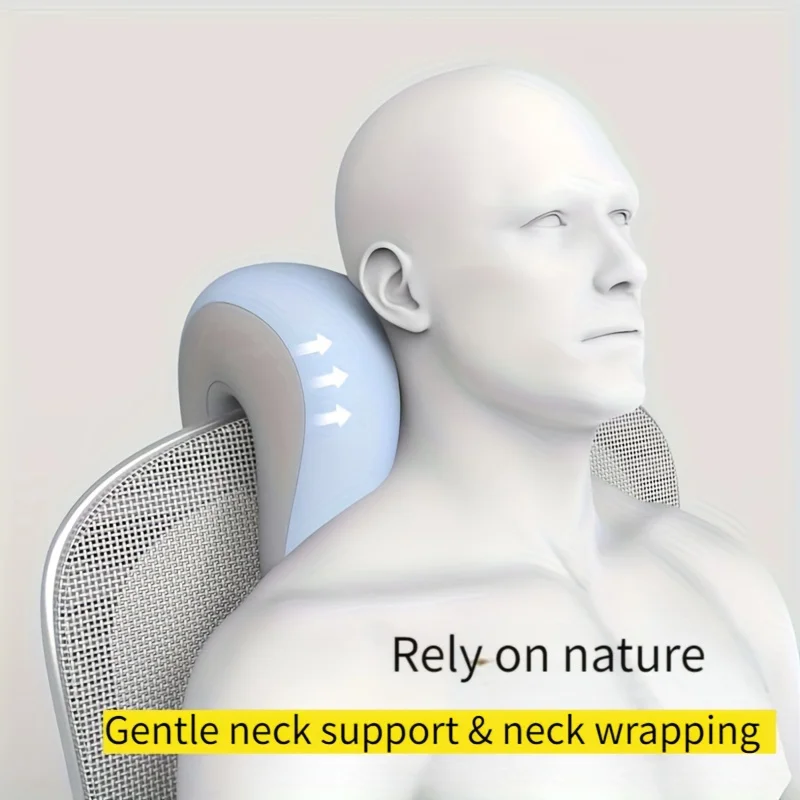Ergonomic Office Chair Headrest Pillow for Neck Support,Posture Alignment ,Soft Push-On Design, Comfortable Sleeping Cushion