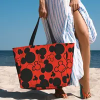 Stylish Disney Mickey Mouse Minnie Women Tote Bag for Weekend Large Beach Bags for Gym 2