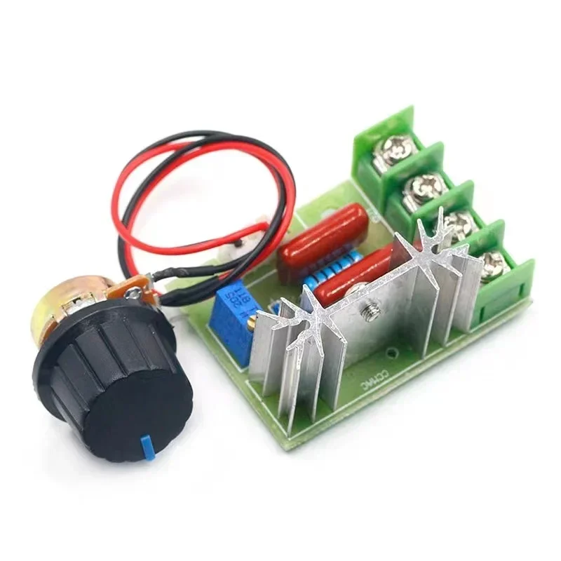 고전력 SCR 전압 조정기, 조광기, 모터 속도 제어기, 거버너 모듈, 전위차계 포함, AC 220V, 2000W