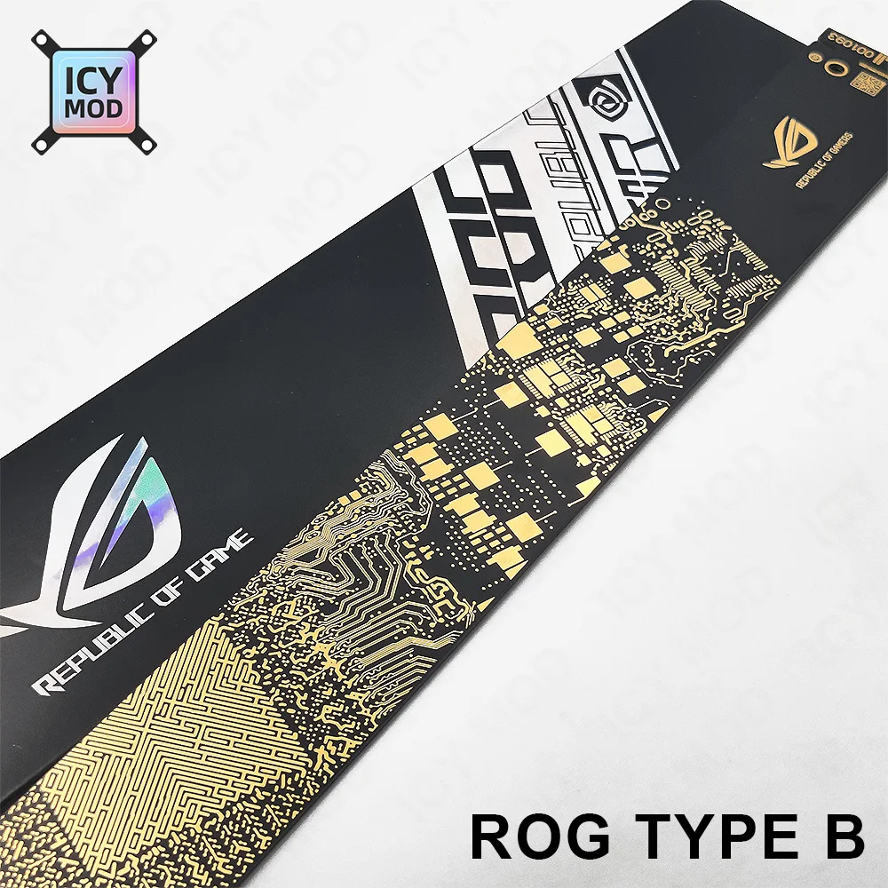 30CM Gilded NVIDIA/ROG Belief Ruler Tube Measuring Tool Paiting Republic of Gamers Faith Decoration Figure MOD cooler pc cooler decoration