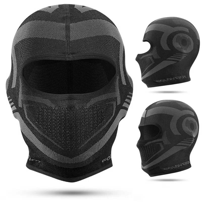 Balaclava Maschera Viso Protezione UV Sci Cappuccio Solare Maschere