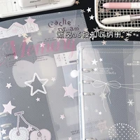 WAKAWAKA A5 Binder Organization  Ring Binder Notebook Scrub Loose-Leaf PP Inner Core Cover Note Book Journal Planner Office 6