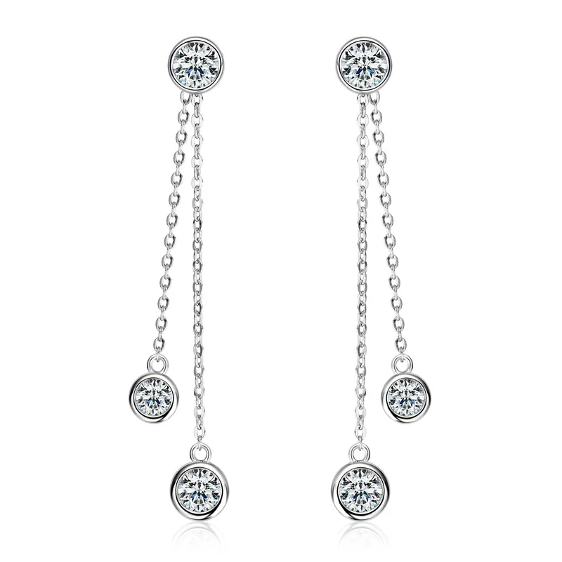 【TATIANA】(Silver925) Moissanite Ear Jacket Earring 韓国 TATIANA】(Silver925) Moissanite Ear Jacket Earring 韓国 ピアス