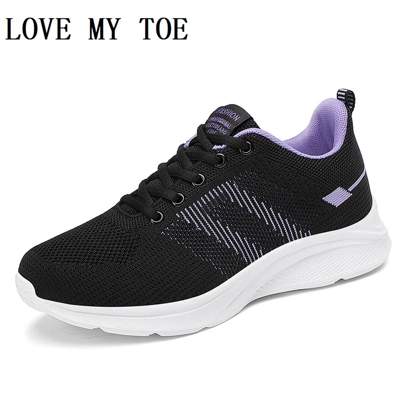 Shoes Woman 2024 Trend Casual Soft Mesh Breathable Women Sneakers Platform Sport Chaussure Femme Ladies Trainers Plus Size 42