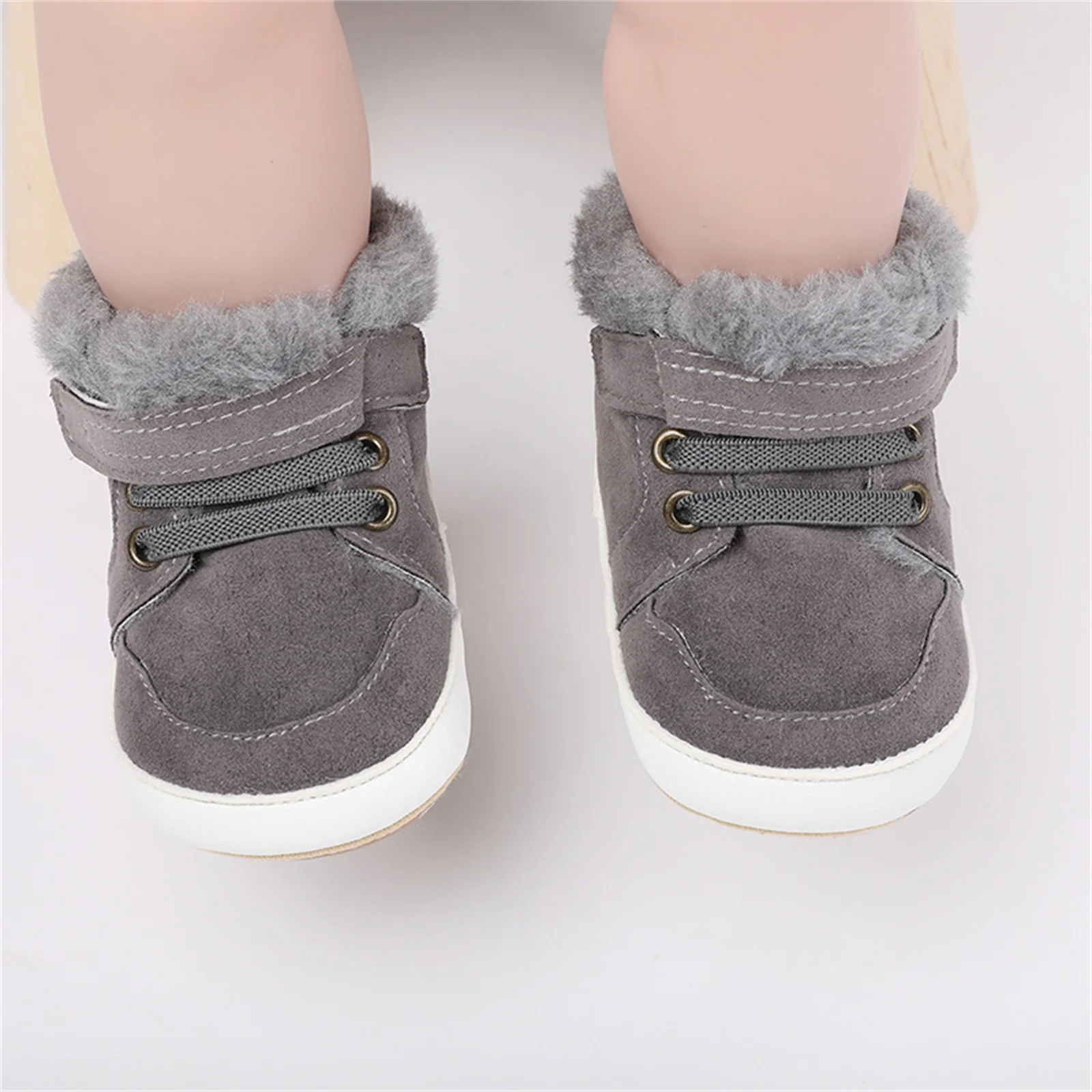 Infant Baby Girls Boys Winter Snow Boots Hook & Loop 0-18M