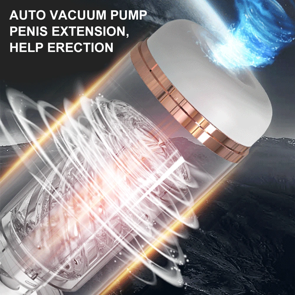 Masturbatore Rotante Succhiante per Uomo Automatico Telescopico Reale l Orale Glande Trainer Massaggio Maschio M Ora Gans ae_voghion.com