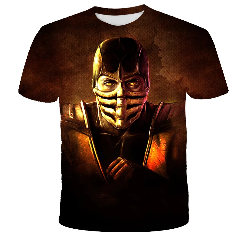 2021New Mortal Kombat 3D Printing Kids Boys T-Shirts Fashion Fighting Games Streetwear Kids Sports And Leisure Clothing Hip-Hop baggy t shirt T-Shirts