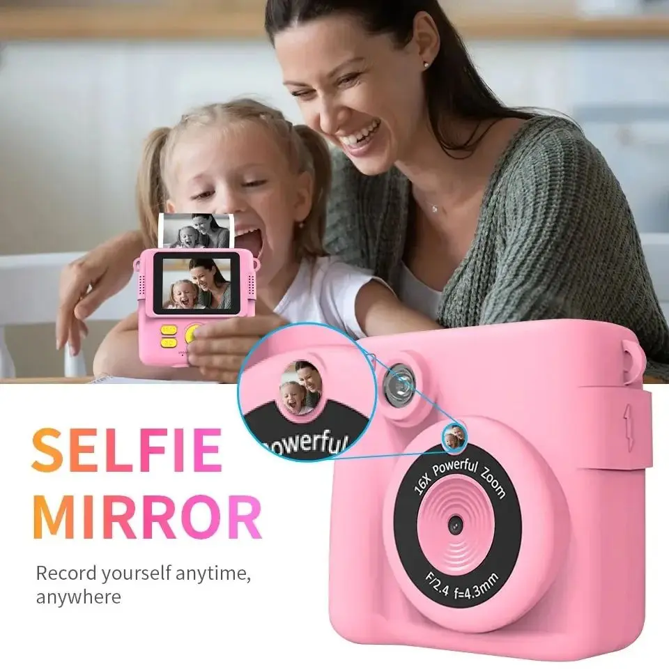 Appareil Photo Instantané Pour Enfants, Appareil Photo Numérique Selfie