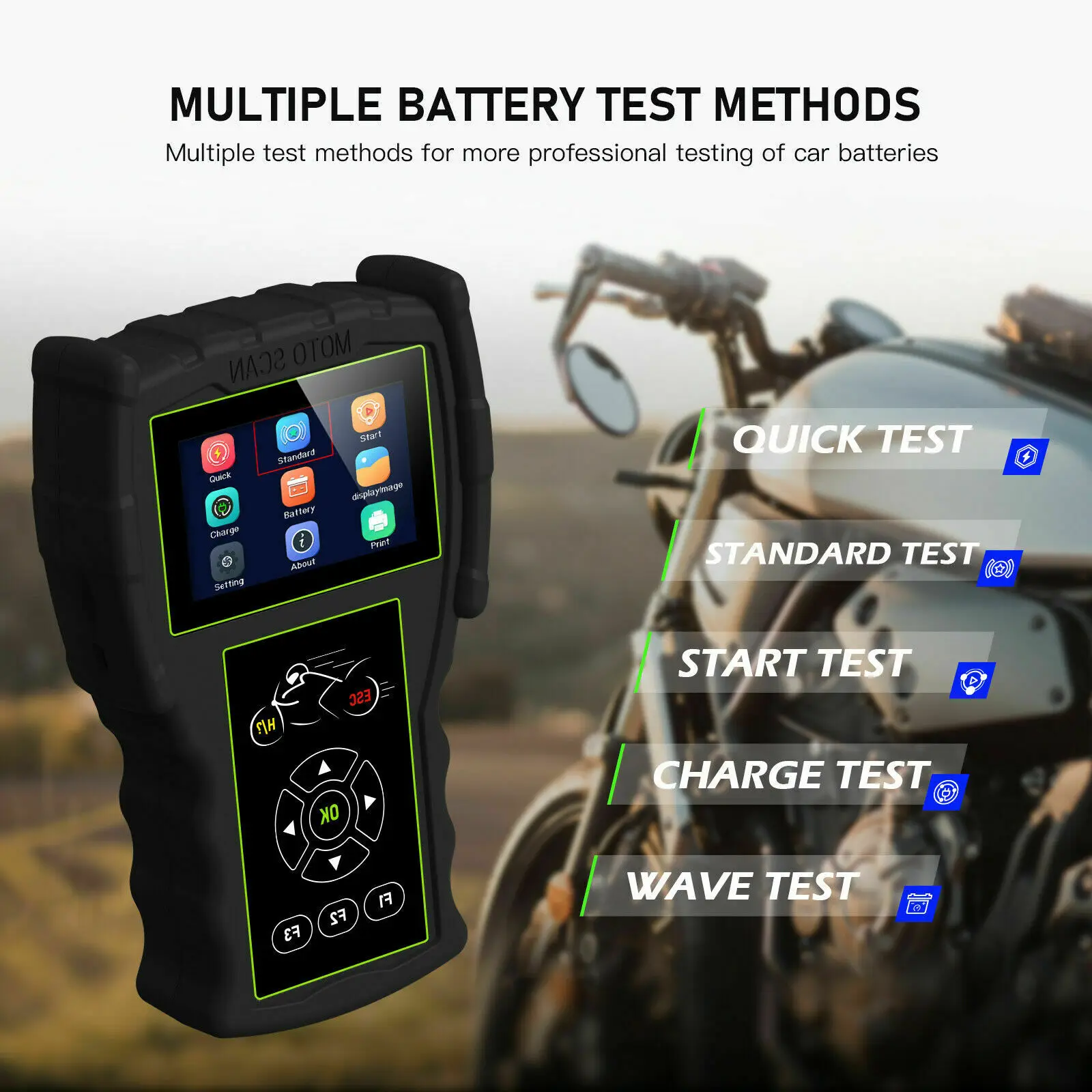 For JDiag M100 Pro Code Reader Motorcycle Diagnostic Scanner For BMW Honda Yamaha Suzuki KTM AEON ABS Test OBD2 Fault Diagnostic 4