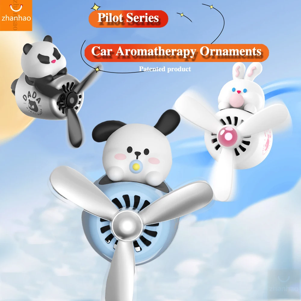 72Km Bear Car Air Freshener Pilot Propeller Air Outlet Fragrance
