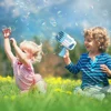 Atomatic Children's Bubble Machine Bazooka Bubble Making Toy 32 Holes Electric Bubble Gun with Non-slip Non-slip for Kids Toys 3