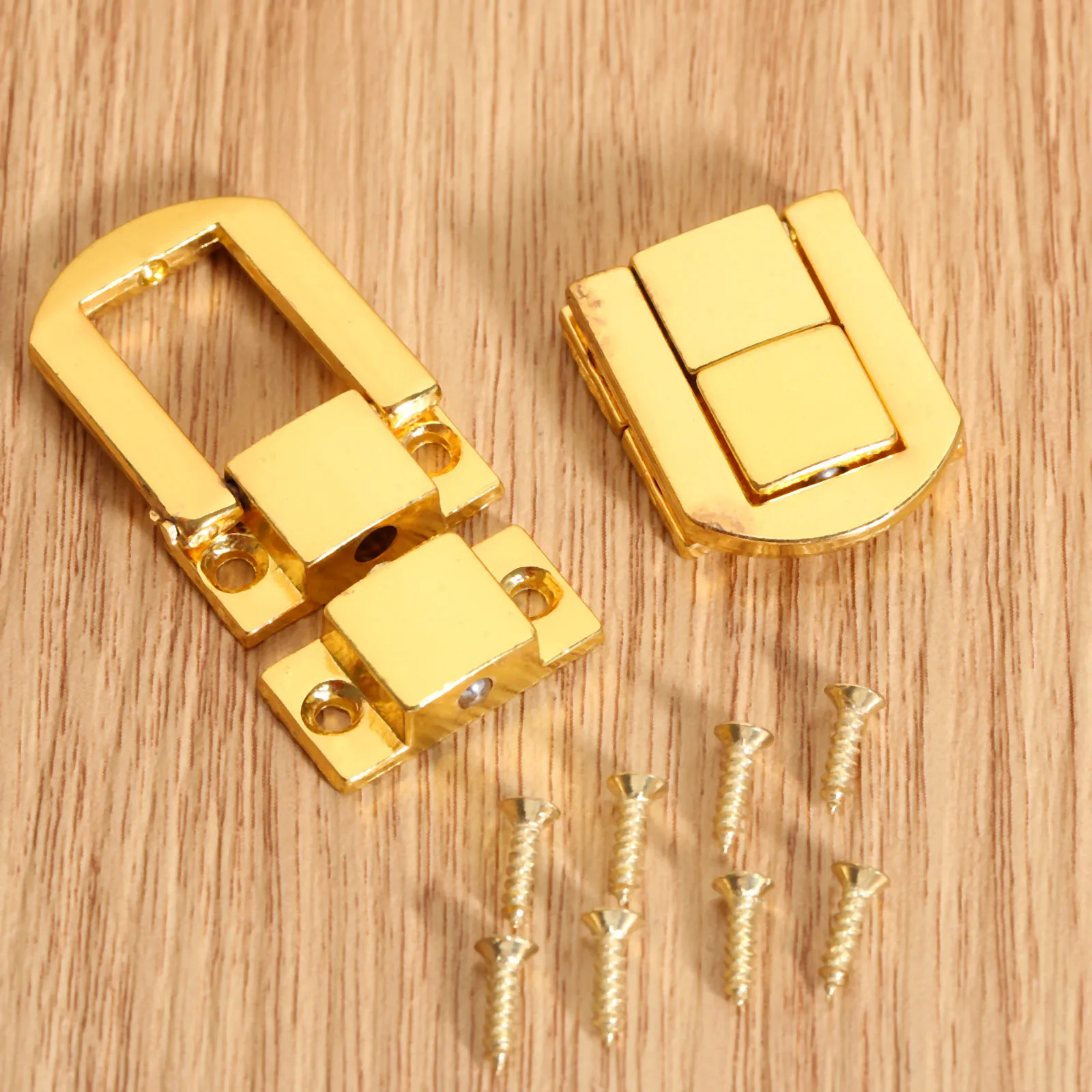 1pc 25*20mm Box Latch Hasps Wooden Jewelry Box Decorative Padlock Hasps Latch Screw Vintage Furniture Hardware furniture hardware,jewelry box hasps,decorative latches