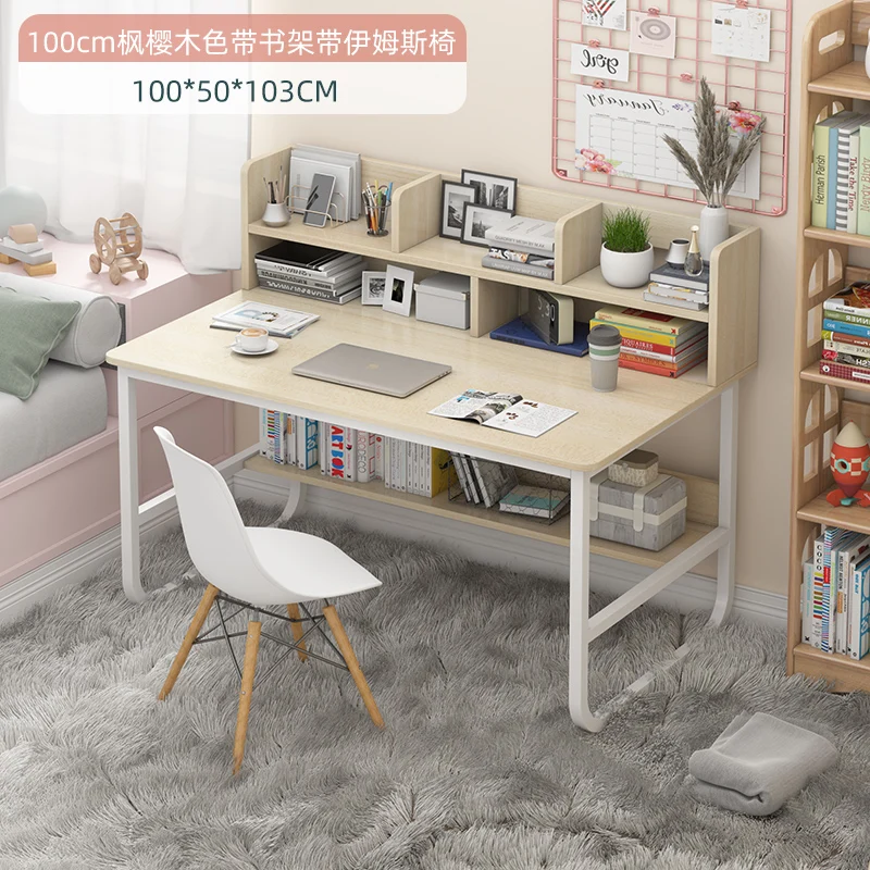 Desk Bookshelf Integrated Computer Office Table Girl Bedroom and Household Simple Writing Study Table and Chair Office Furniture hot Office Furniture