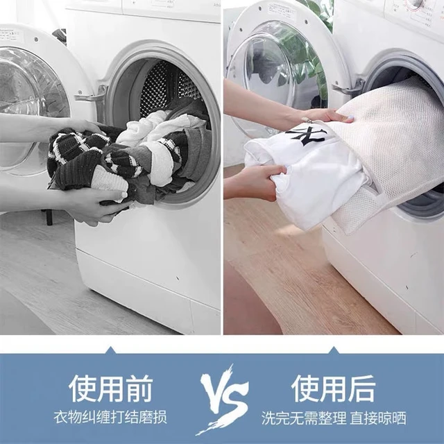 Gépmosó Mosó Táska Hálózsák Beállított Tasakruhák Melltartó Táskák Cipzárral Ellátott Ruhákkal Mosoda Szervező Gondozási Kiegészítők - Image 6