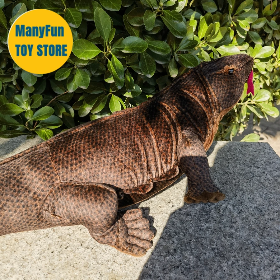 Komodo Dragon Plush Toy High Fidelity Iguana Plushie Gaint Lizard
