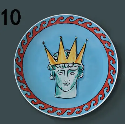 Wall Decoration Plate Wall Plate Hanger Italian Ginori 1735 Poseidon Tour Ceramic Plate