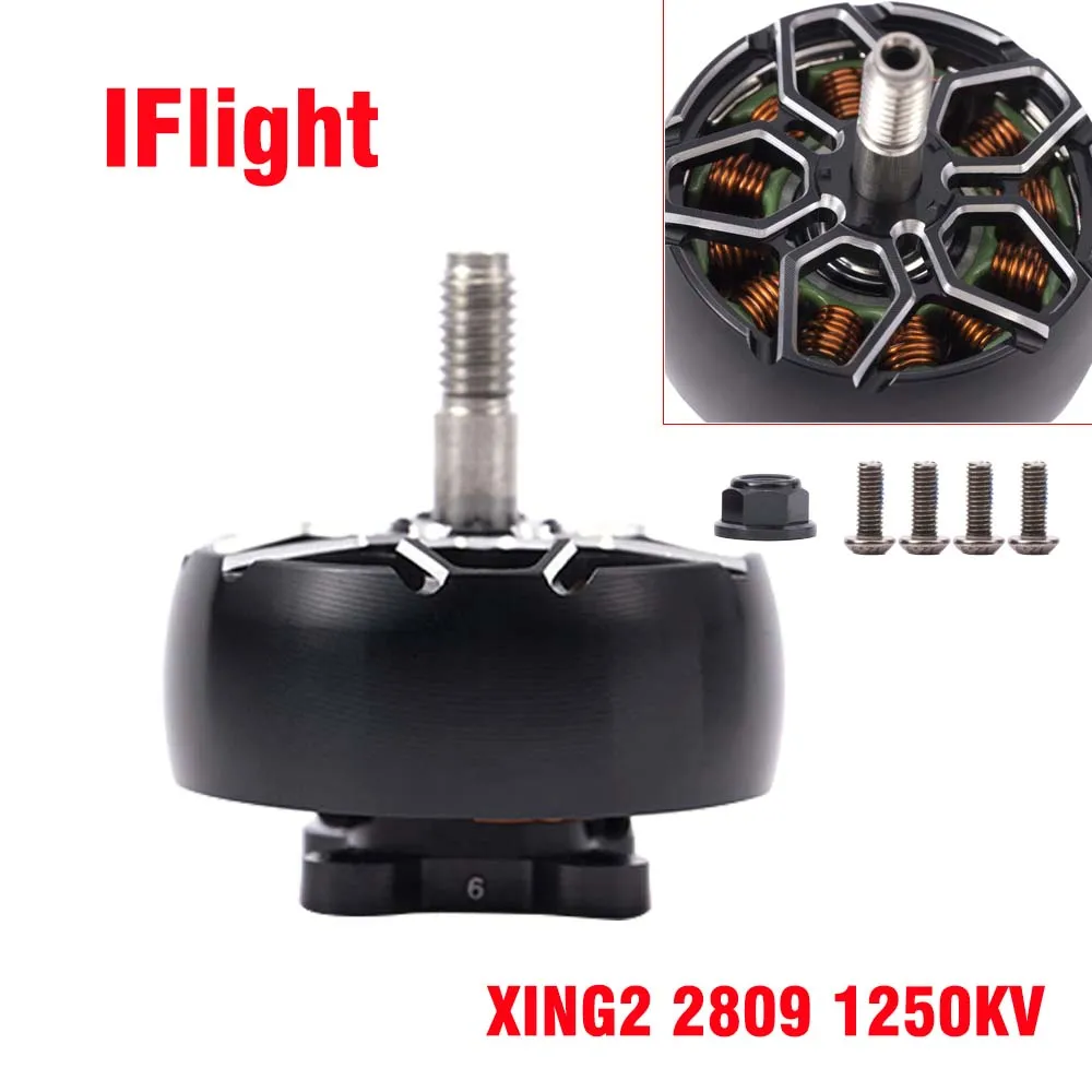 

IFlight XING2 2809 1250KV 4-6S бесщеточный двигатель для дрона квадрокоптера RC Multirotor FPV 1 шт./4 шт.