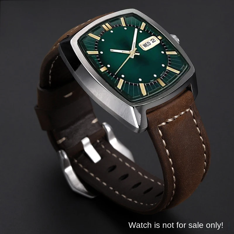 Stainless Steel Snkp25 Seiko 22mm Vintage Cow Watch Strap For