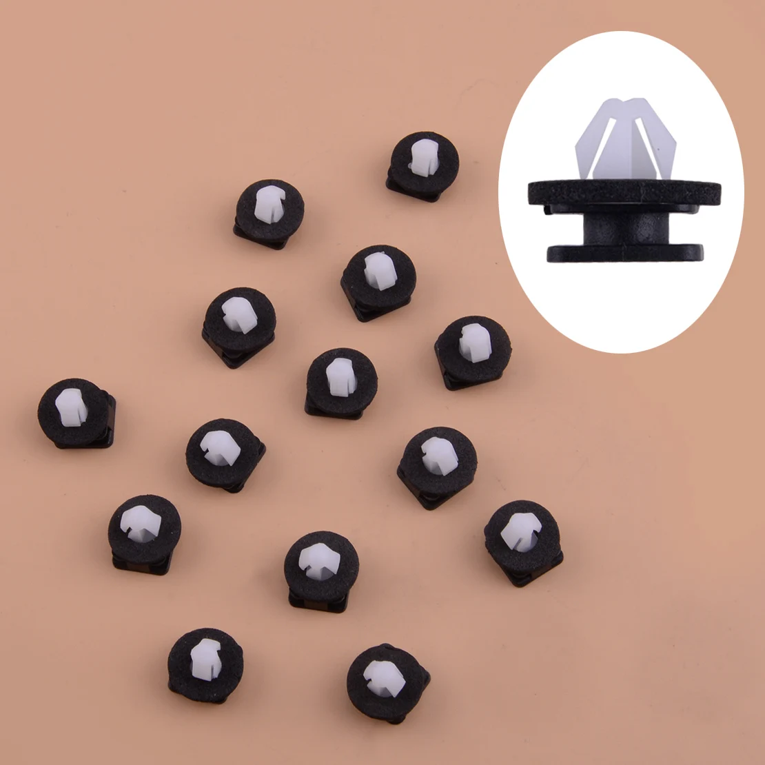 14pcs Car Front A Pillar Windshield Molding Trim Clip Black Fit For