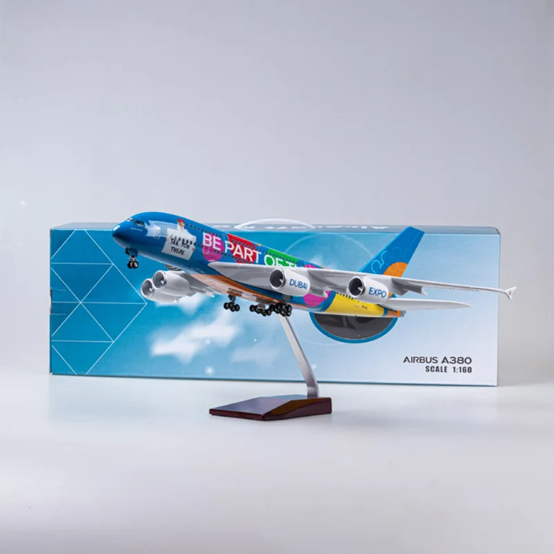 1/160 スケール飛行機モデル 380 A380 UAE EXPO 版航空会社